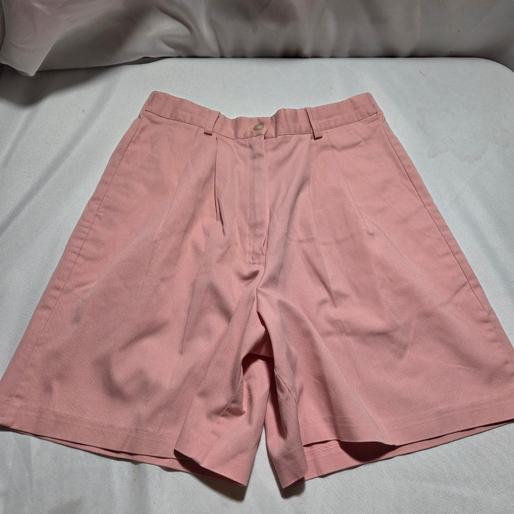 Vintage‎ Jaclyn Smith Sport Pink High Waisted Pleated Shorts Made in USA Size 6